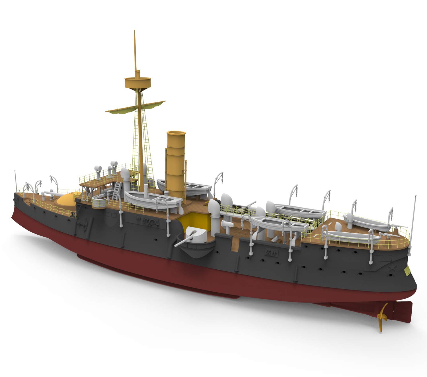 Amazon | ブロンコ 1/144 清国海軍 装甲巡洋艦 平遠 ヘイエン